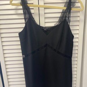 All Saints black mini dress w/ lace